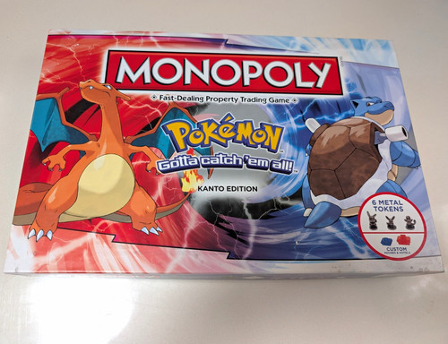 Hasbro monopoly pokémon kanto - pokémon,