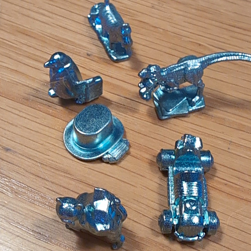 Monopoly metal token - metal, mixed