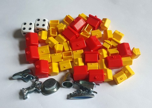 Set monopoly red hotels - set,