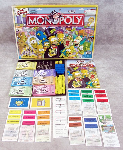 The simpsons monopoly board - the,