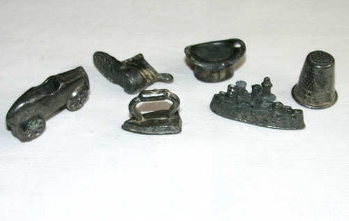 Lot vintage metal monopoly - lot,