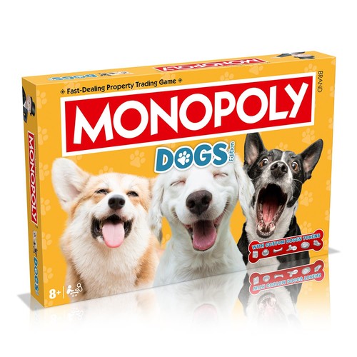 Dogs monopoly board game - board, with