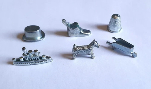 Metal monopoly tokens - , /
