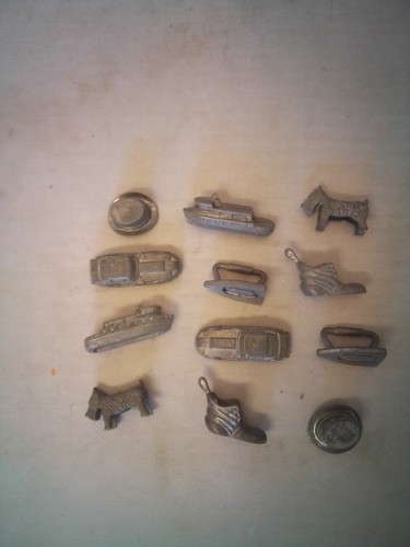 Vintage monopoly metal - x,