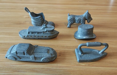 Vintage monopoly metal - vintage, token