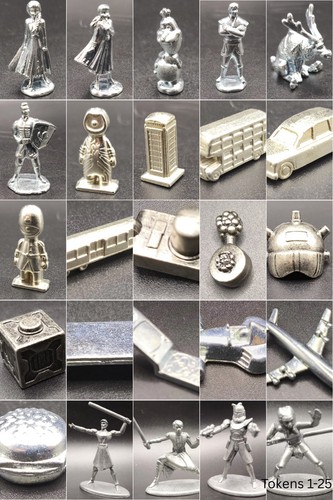 Monopoly replacement tokens - monopoly,