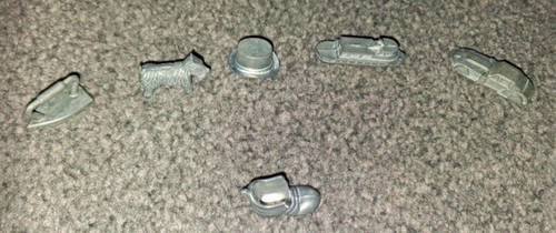 Metal monopoly tokens conplete - tokens,