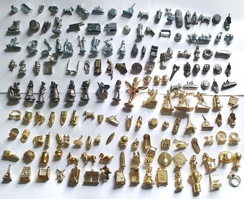 Single metal silver and - single, gold
