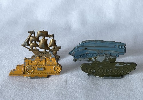 Set vintage metal monopoly - 4,