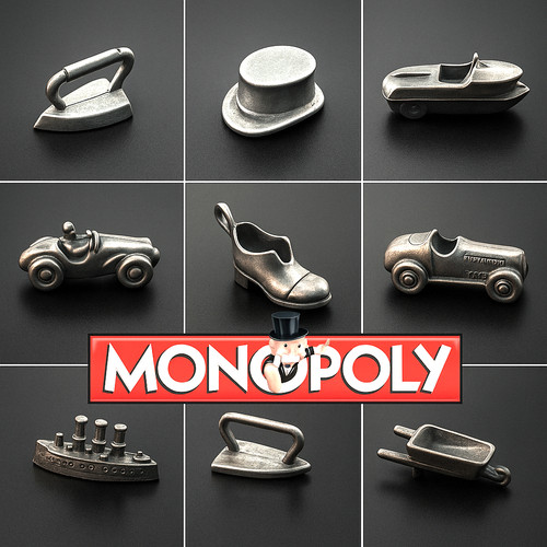 Monopoly tokens replacement - monopoly,