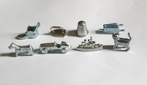 Set metal monopoly tokens - set,